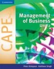 Image for Management of Business for CAPE® Unit 2: Volume 2