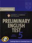 Image for Cambridge Preliminary English Test 5 Student&#39;s Book with answers