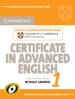 Image for Cambridge Certificate in Advanced English 1 for Updated Exam Student&#39;s Book without Answers