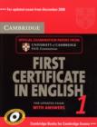 Image for Cambridge First Certificate in English 1 for Updated Exam Student&#39;s Book with Answers