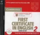 Image for Cambridge First Certificate in English 2 for Updated Exam Audio CDs (2)