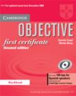 Image for Objective First Certificate Workbook with 100 Tips for Spanish Speakers