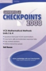 Image for Cambridge Checkpoints VCE Mathematical Methods Units 3 and 4 2008