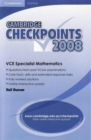 Image for Cambridge Checkpoints VCE Specialist Mathematics 2008
