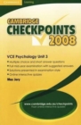 Image for Cambridge Checkpoints VCE Psychology Unit 3 2008