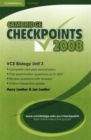 Image for Cambridge Checkpoints VCE Biology Unit 3 2008