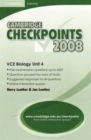 Image for Cambridge Checkpoints VCE Biology Unit 4 2008