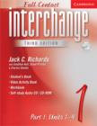 Image for Interchange Third Edition Full Contact Level 1 Part 1 Units 1-4