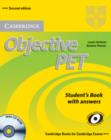 Image for Objective PET Student&#39;s Book with answers with CD-ROM