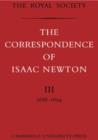 Image for The correspondence of Isaac NewtonVol. 3: 1688-1694