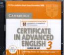 Image for Cambridge certificate in advanced English 3  : official examination papers from University of Cambridge ESOL Examinations