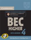 Image for Cambridge BEC 4 Higher Self-study Pack (Student&#39;s Book with Answers and Audio CD)