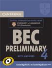 Image for Cambridge BEC 4 Preliminary Self-study Pack (Student&#39;s Book with answers and Audio CD)