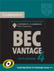 Image for Cambridge BEC 4 Vantage Self-study Pack (Student&#39;s Book with Answers and Audio CDs (2))
