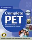 Image for Complete PET student&#39;s book with answers