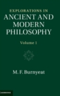 Image for Explorations in Ancient and Modern Philosophy