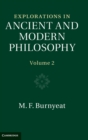 Image for Explorations in Ancient and Modern Philosophy