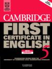 Image for Cambridge certificate in advanced English 5: Self-study pack