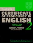 Image for Cambridge Certificate of Proficiency in English 2 Self-study Pack