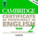 Image for Cambridge Certificate of Proficiency in English 2 Audio CD Set (2 CDs) : Examination papers from the University of Cambridge Local Examinations Syndicate