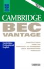 Image for Cambridge BEC Vantage Audio Cassette : Practice Tests from the University of Cambridge Local Examinations Syndicate