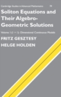 Image for Soliton Equations and their Algebro-Geometric Solutions: Volume 1, (1+1)-Dimensional Continuous Models