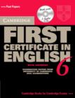 Image for Cambridge First Certificate in English 6 Self-Study Pack