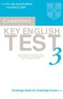 Image for Cambridge Key English Test 3 Audio Cassette