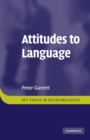 Image for Attitudes to Language
