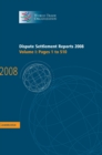 Image for Dispute Settlement Reports 2008: Volume 1, Pages 1-510