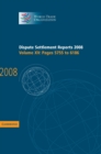 Image for Dispute Settlement Reports 2008: Volume 15, Pages 5755-6186