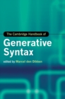 Image for The Cambridge handbook of generative syntax
