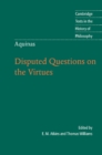 Image for Disputed questions on the virtues