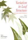 Image for Variation in leaf structure  : an ecophysiological perspective