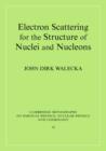 Image for Electron scattering for nuclear and nucleon structure