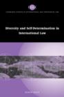 Image for Diversity and Self-Determination in International Law