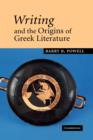 Image for Writing and the Origins of Greek Literature