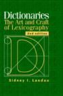 Image for Dictionaries  : the art and craft of lexicography