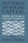 Image for Patterns of social capital  : stability and change in historical perspective