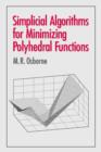Image for Simplicial algorithms for minimizing polyhedral functions