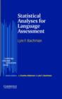 Image for Statistical analysis for language assessment