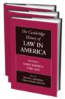 Image for The Cambridge History of Law in America 3 Volume Hardback Set