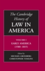 Image for The Cambridge history of law in AmericaVol. 1