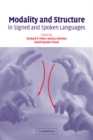 Image for Modality and Structure in Signed and Spoken Languages