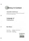 Image for Language of Shakespeare Teacher&#39;s Portfolio