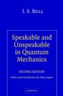 Image for Speakable and Unspeakable in Quantum Mechanics