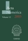 Image for Acta numerica 2003