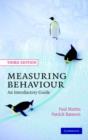 Image for Measuring behaviour  : an introductory guide