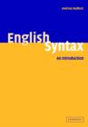 Image for English syntax  : theory and description