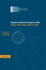 Image for Dispute Settlement Reports 2002: Volume 8, Pages 3043-3594